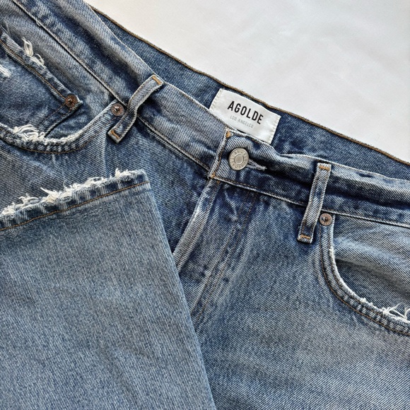 Agolde Denim - Agolde Light Wash High-Rise Women's Jeans